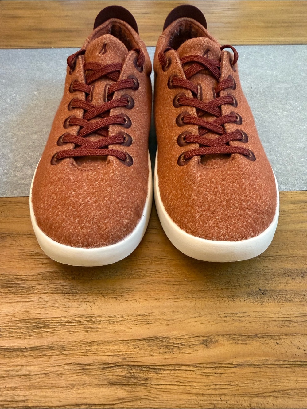 Allbirds Wool Piper Sneakers Rust Wool Mens Size 11 - Picture 5 of 11